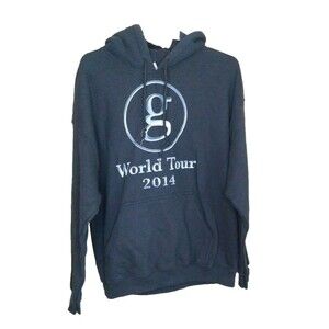 Garth Brooks World Tour 2014 Black Hoodie Sweatshirt Size Large